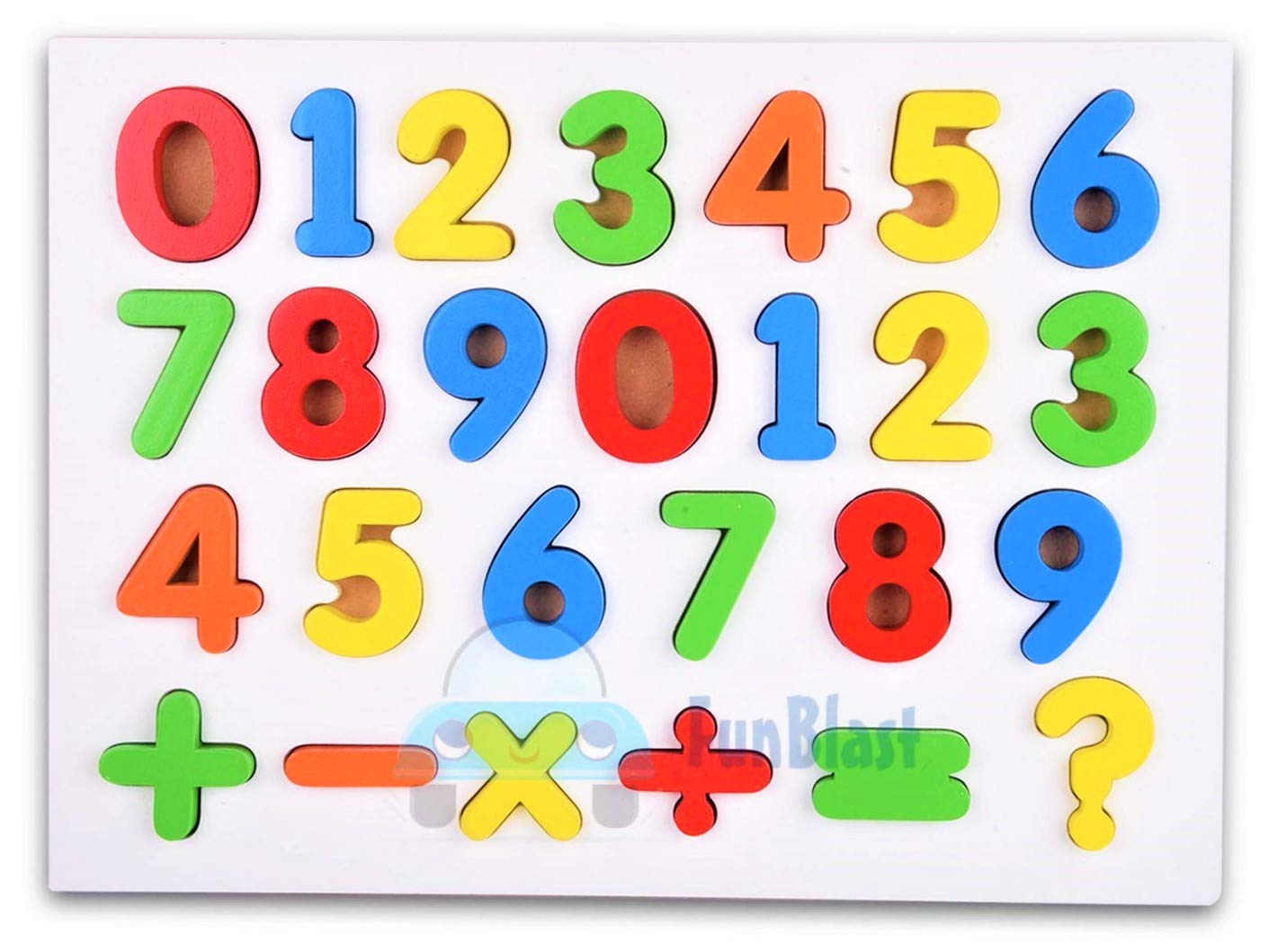 FunBlast 3D Wooden Educational Number Puzzle Board for Kids Learning Toy for Kids – (Multicolor; Pack of 1) (B08XQS148L) Amazon Price History, Amazon Price Tracker