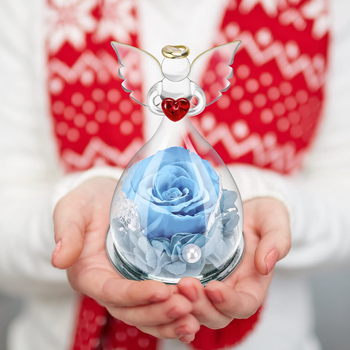 Fiori eterni Regalo di compleanno per la festa della mamma, matrimonio d'angelo con bellissime rose – acquista a prezzi convenienti sul marketplace