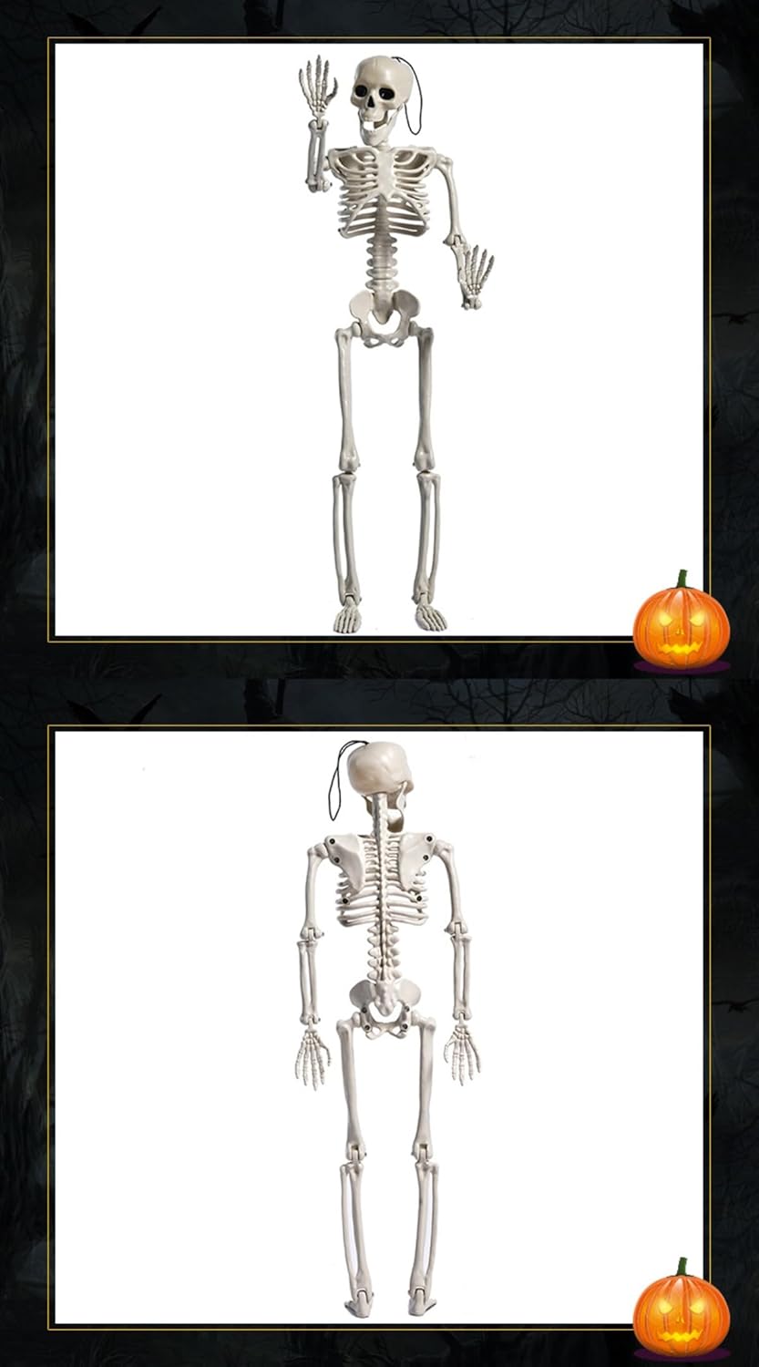 ハロウィン 骸骨 スケルトン リアル 60cm 飾り 置物 ホラー デコレーション お化け屋敷・パーティー・店舗・家庭用 室内/屋外
