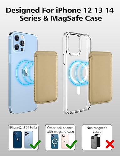 Miniatura 54 de Soporte magnético para tarjetas con MagSafe para iPhone 15 Pro Max/15 Pro/15 Plus/15 Plus, para iPhone 14 Pro Max/14 Plus/14 Pro/14, para iPhone 13