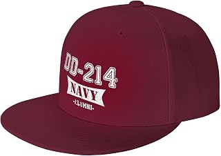 YHJFC Dd-214 Navy Alumni Adult Baseball Hat Flat Top Hat
