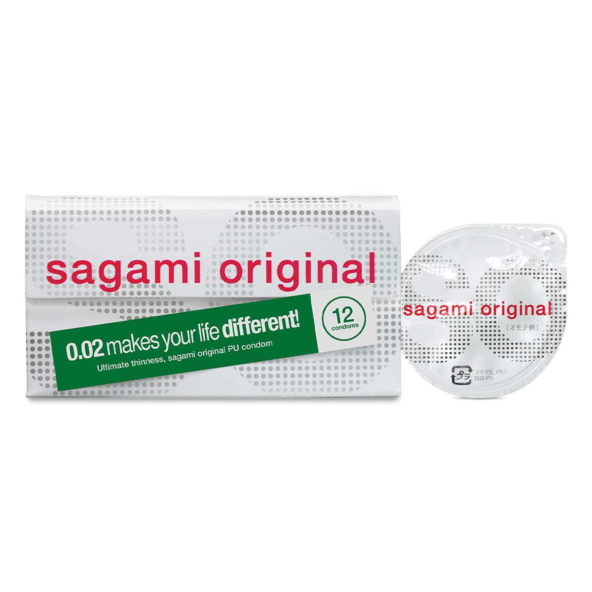 Sagami Original 0.02 | Super Thin | Super Strong | Non Latex PU Condoms (12 Pack)