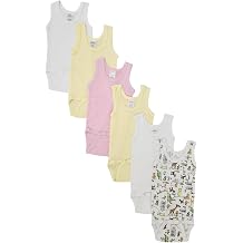 Bambini Baby Girl 6 Pc One Piece and Tank Tops
