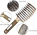 Aozzy 8Pcs Curly Hair Brush Set, Hair Brushes for Women, Round Brush for Blow Drying, Paddle Brush, Fit for Detangling Wet Long Thick Hair, Spray Bottle for Curly Wavy Hair, Family Daily Care (Golden)