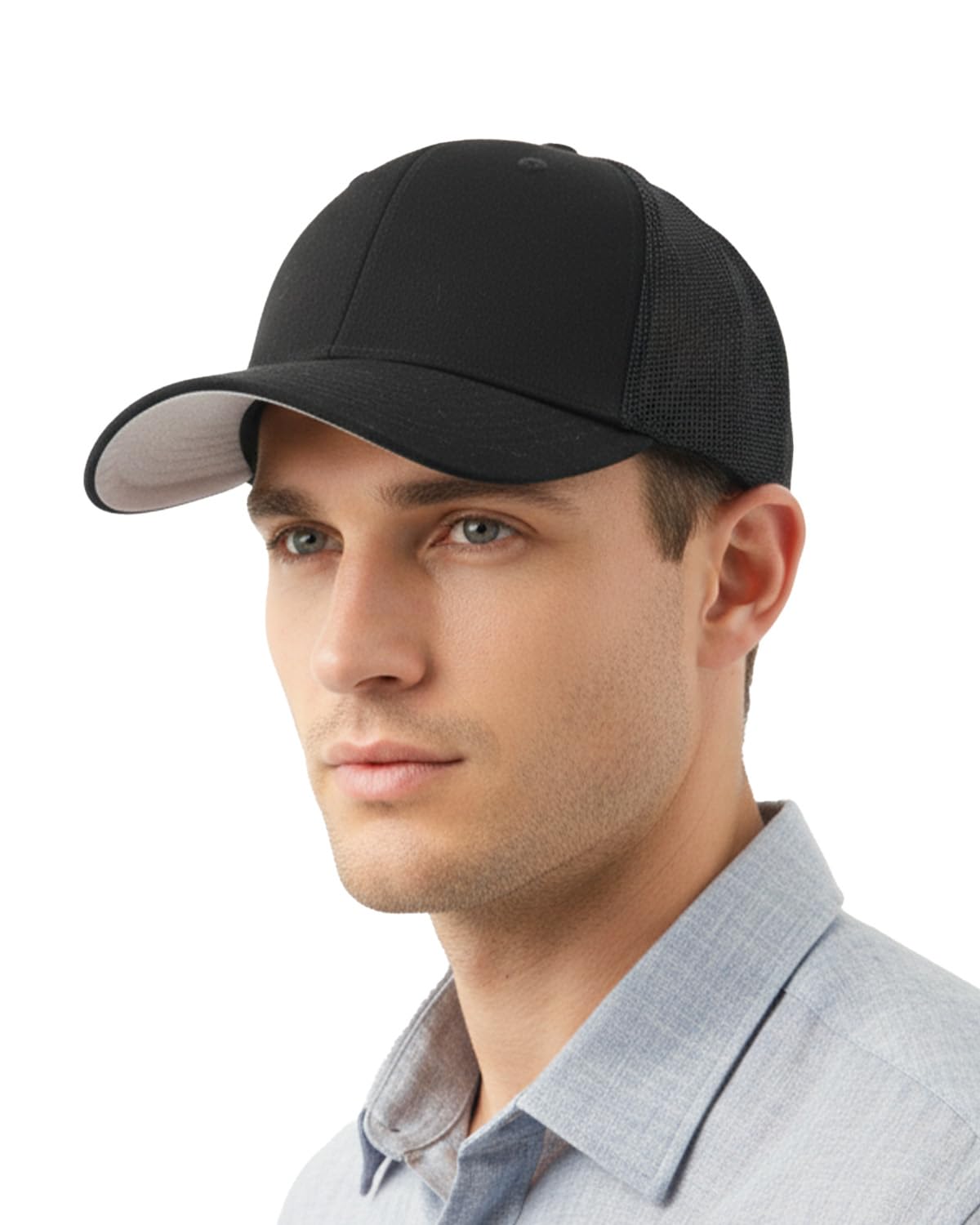 Zylioo Basecap S/M/L/XL/XXL Trucker Cap für Großen Kopf, Sommer Mesh Baseballkappe, Closed Back UV Sonnenschutz Baseball Cap