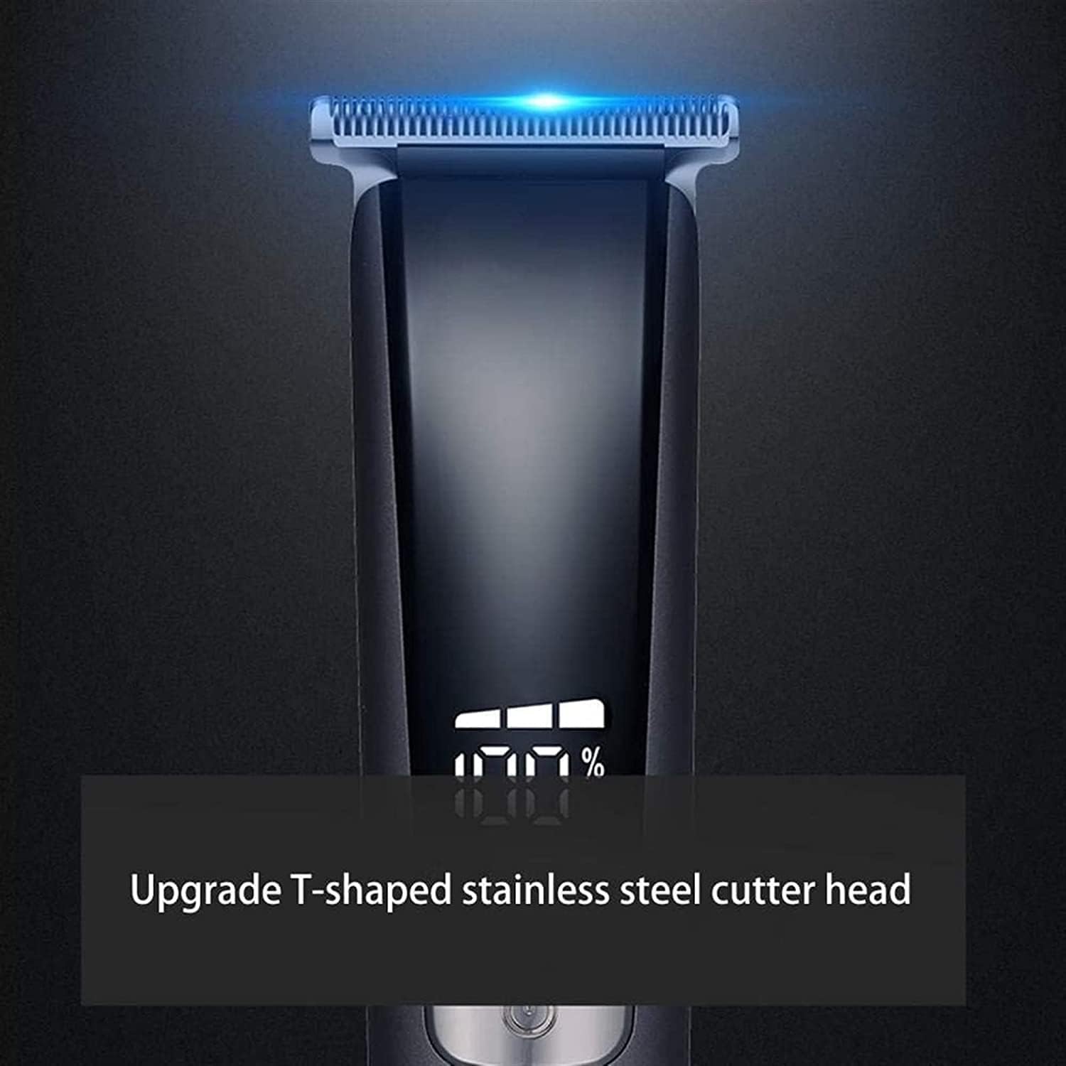 Hair Clippers Home Barber Gift Kit, Cordless Electric Clipper, Hair Trimmer with Cutting Combs, Adjustable Frequency, USB Rechargeable, LCD Display, Support Fast Charge for Professional Style