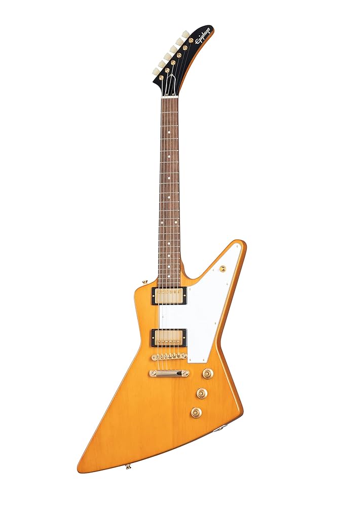 値下げ中❗️4月14日まで❗️エピフォン　Explorer エレキギター ナチュラル Amazon | Epiphone Korina Explorer Aged Natural エレキギター