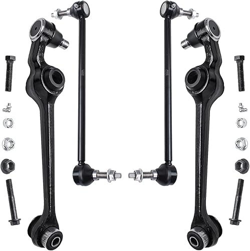 Detroit Axle - Brazos de control delanteros inferiores con rótula + barras estabilizadoras de repuesto para Chrysler Dodge Intrepid 300M Concorde