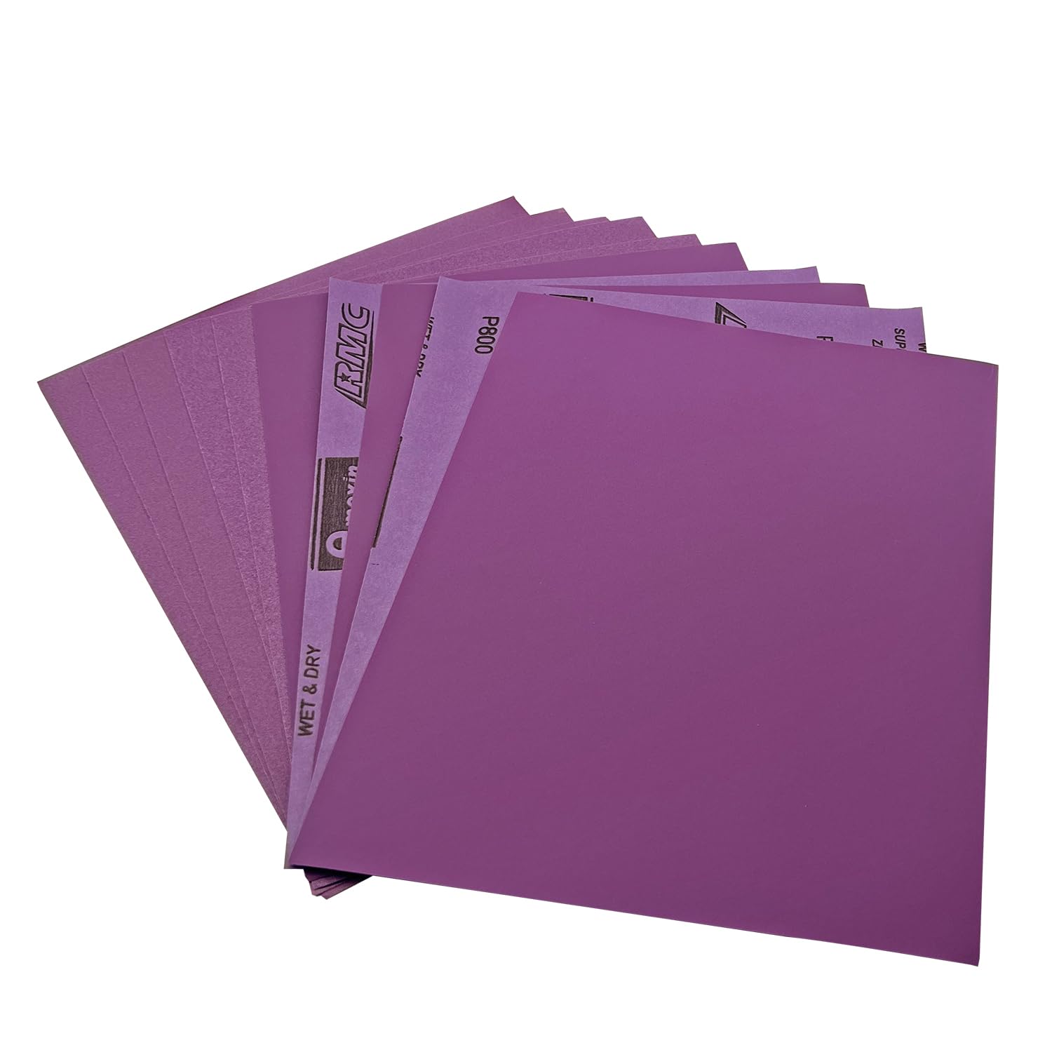 Wet Dry Sandpaper Grit 400-2000, 9 x 11 Inch (23x28 cm) Sanding Sheets 30 PCS Premium Aluminum Oxide Abrasive Sand Paper for Wood Metal Ceramic or Auto Polishing and Scratches Removing