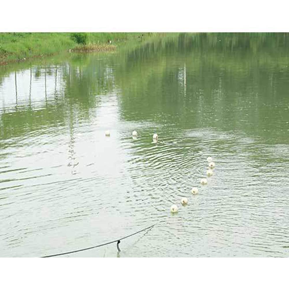 Rete da pesca in nylon, realizzata a mano, resistente, per pesci, laghetti, reti da pesca, reti da pesca, attrezzatura da pesca, 3 cm, altezza 2 m - 5 m, lunghezza 10 m