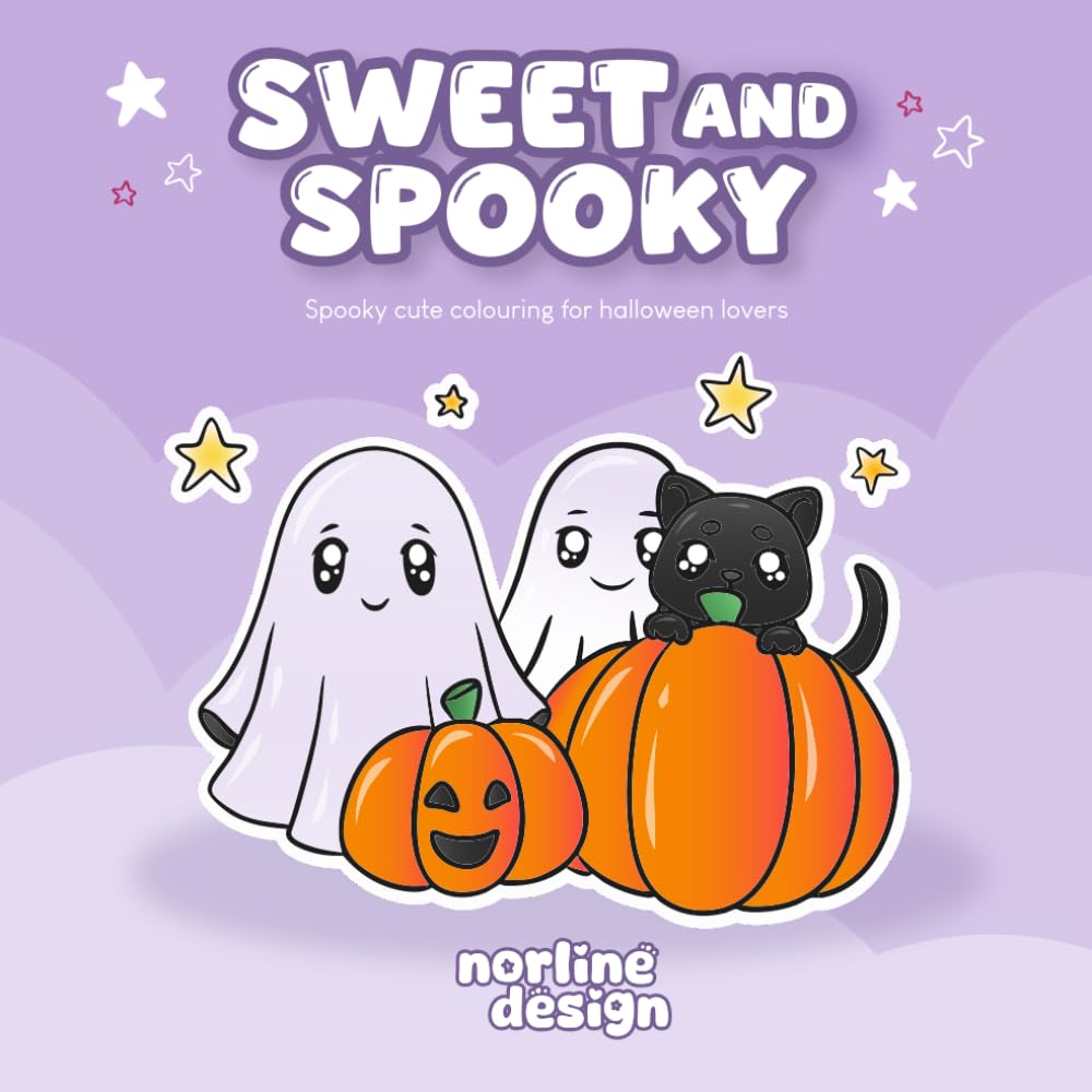 Sweet and Spooky: Spooky cute colouring for halloween lovers