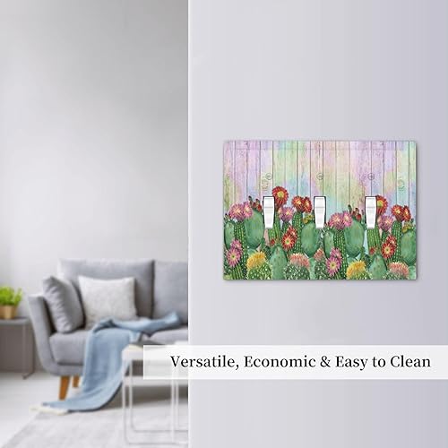 Vista 236 de Cubiertas decorativas de salida de estrella de mar playera, tablero de madera azul de concha de mar de 1 banda, decoración individual GFCI, placa