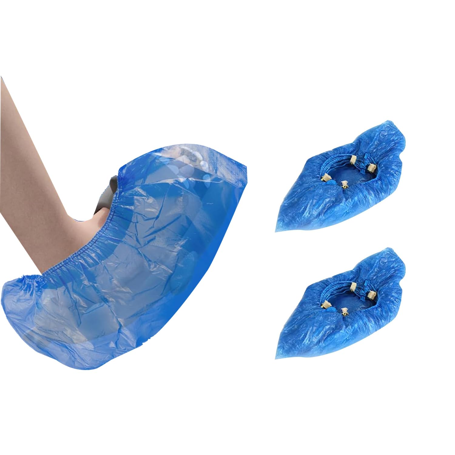 SQXBK 100PCS Blue Indoor Disposable Non Slip Shoe Covers Suitable for Automatic Boot Dispensers