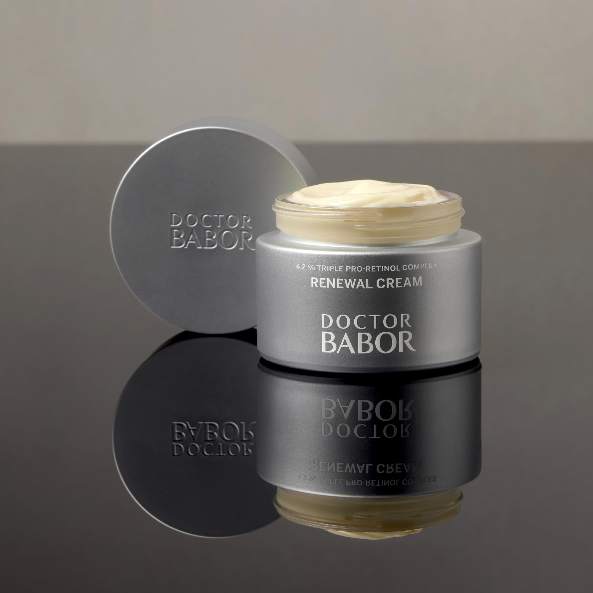 DOCTOR BABOR Renewal Cream | Regenerierende Anti-Aging und Anti-Pigmentflecken Gesichtscreme mit Pro-Retinol Komplex | Für eine strahlende, verjüngte Haut | Verfeinert das Hautbild | vegan | - 50ml