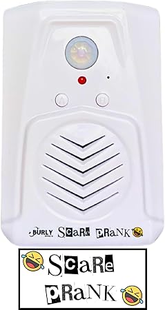 Scare Prank - Motion Activated Sound Player with Loud Speaker - Choose Over 30 Different Noises and add Your own Custom Sounds with USB Connection