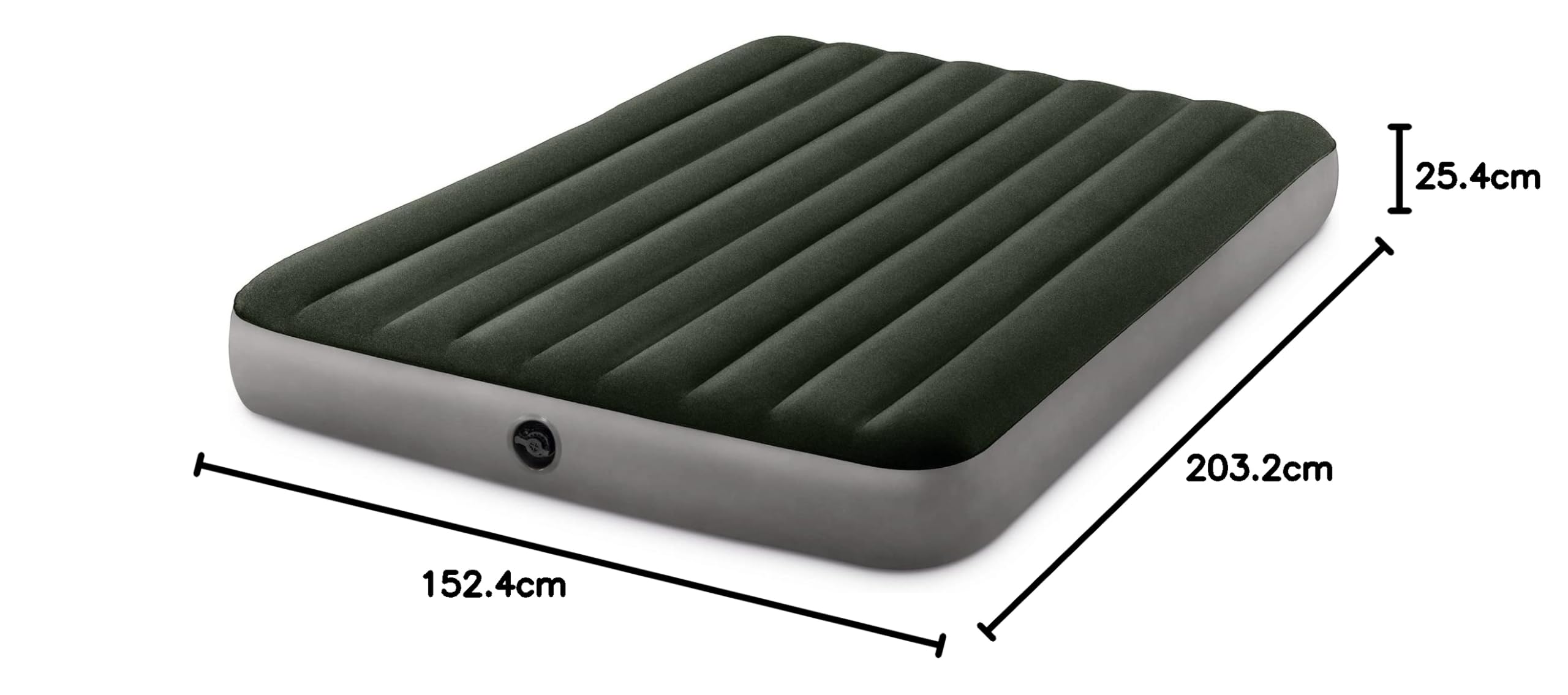 Intex 64109E Dura-Beam Standard Prestige Air Mattress: Fiber-Tech – Queen Size – 10in Bed Height – 600lb Weight Capacity – Pump Sold Separately