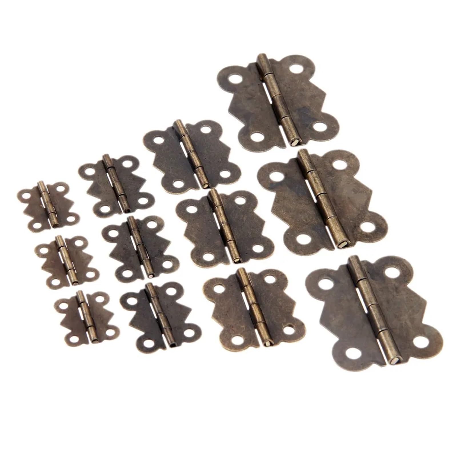 Kdhcvkz 20X17mm 10Pcs 10Pcs Cabinet Hinges 4 Hole Door Cabinets Hinges(20X17mm 10Pcs)