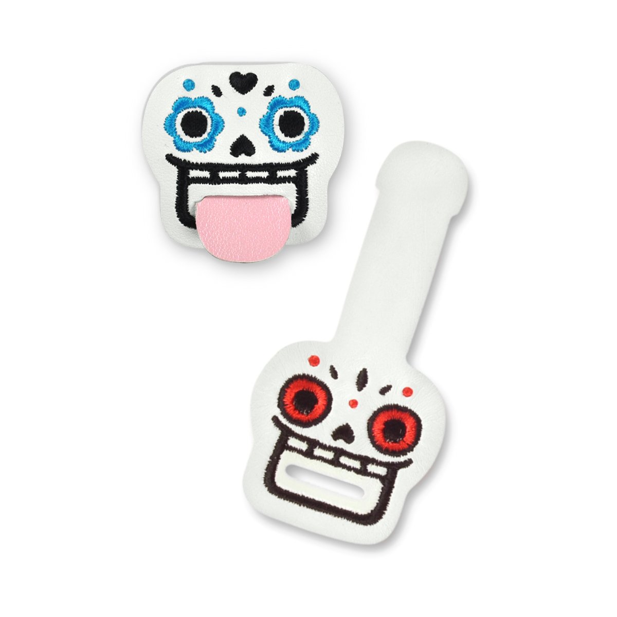 Fred & Friends Tongue Ties Cord Keepers - Skulls, Set of 2