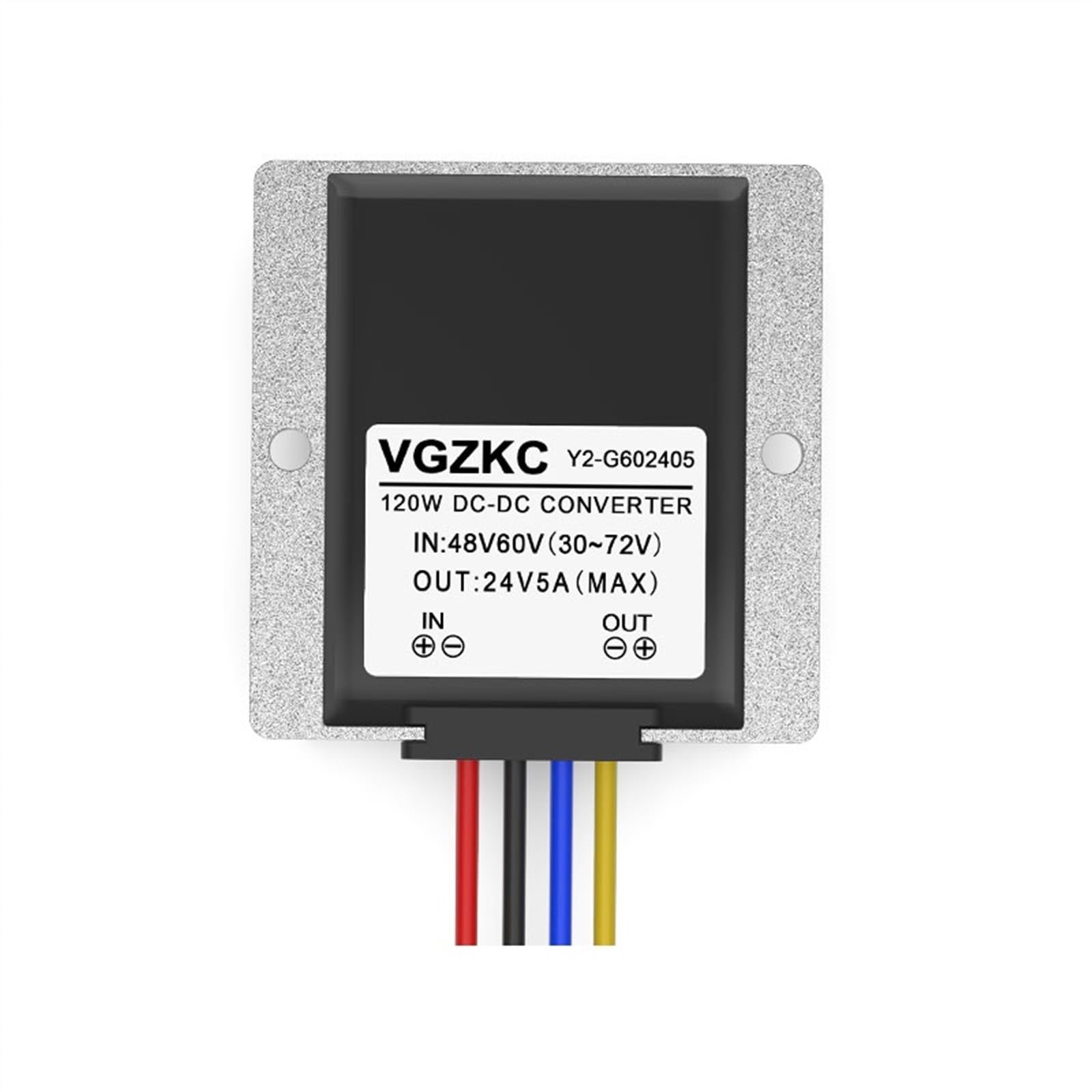 MGIMGFKZD DC-DC Fully Isolated 36V48V60V72V80V100V to 24V 1A~10A Automotive DC Step-Down Power Converter(30-72V to 24V 5A)