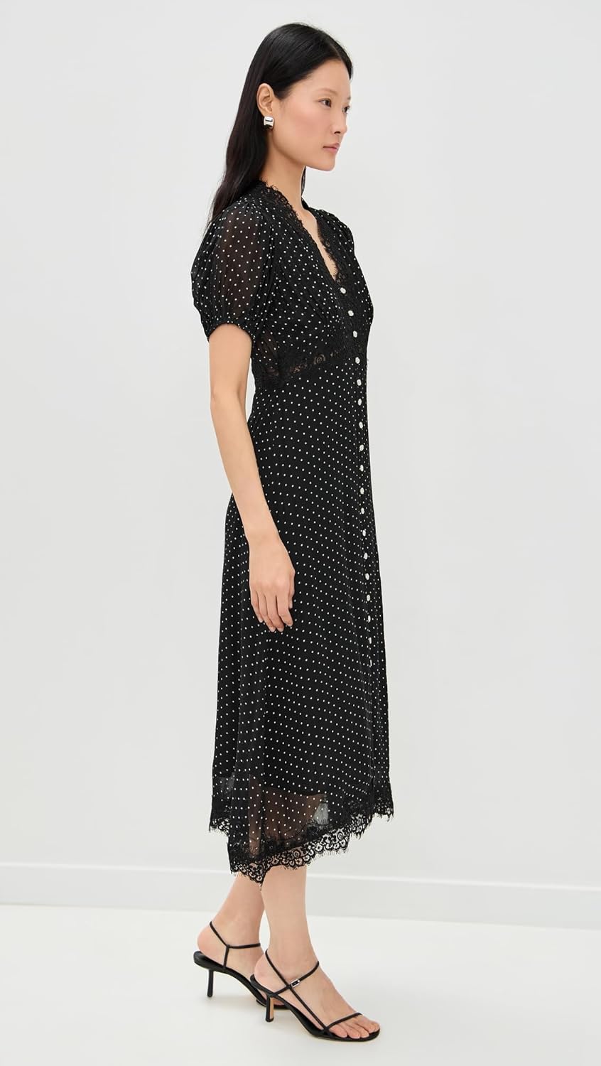 Sea Women's Melody Polka-Dot Puff Sleeve Dress - Image 4