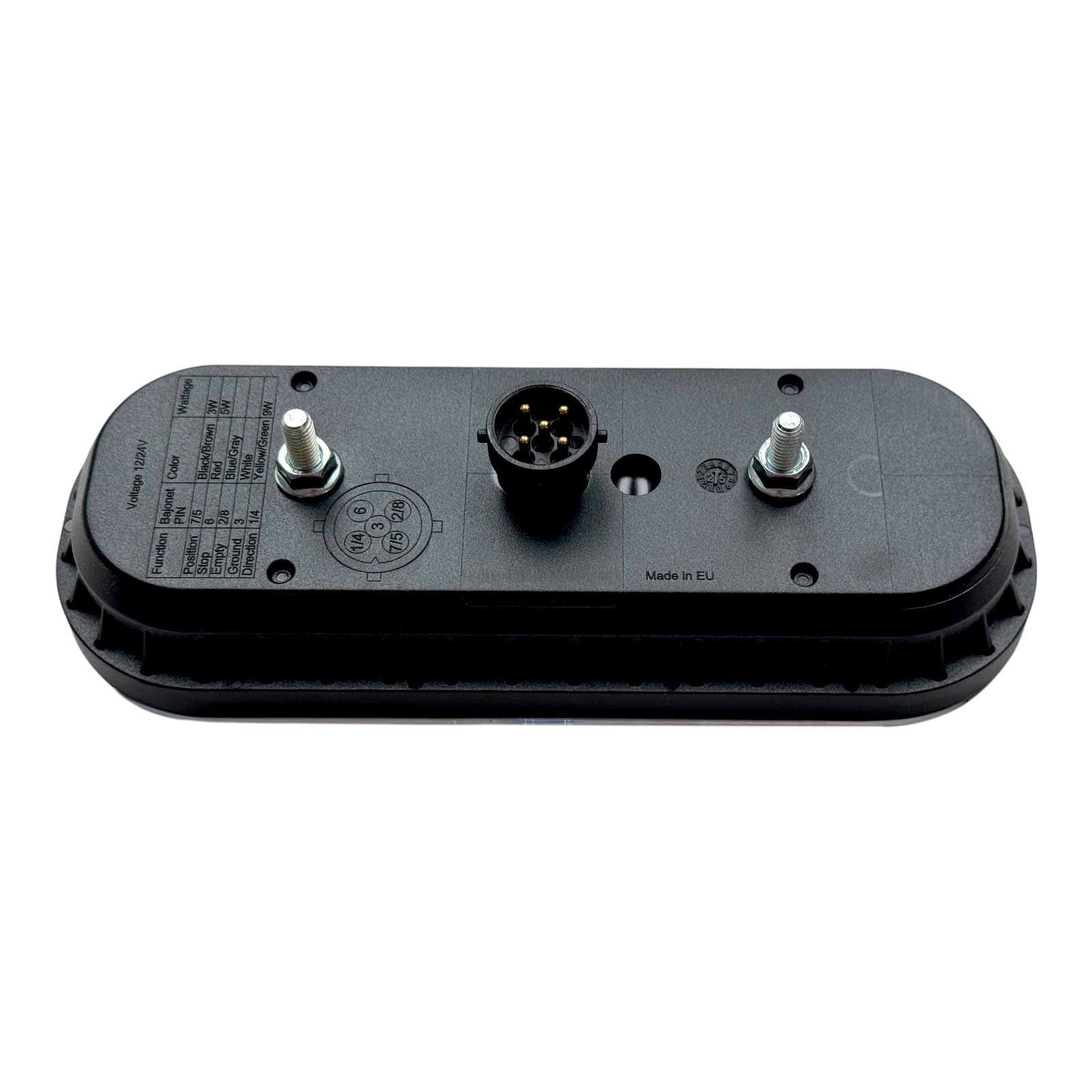 Set 2 Fanali Posteriori LED 3 Funzioni con Freccia Dinamica 12–36V – Posizione, Stop, Indicatore – Omologazione E9 R10 – per Rimorchio, Camion, Caravan