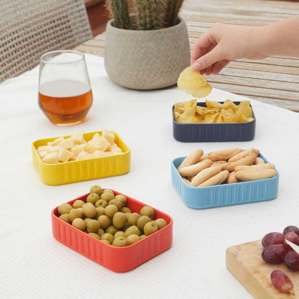 Balvi Plateau apéritif Conserverie Inspirés de boîtes de Conserve Vintage sur Le thème Fruits de mer