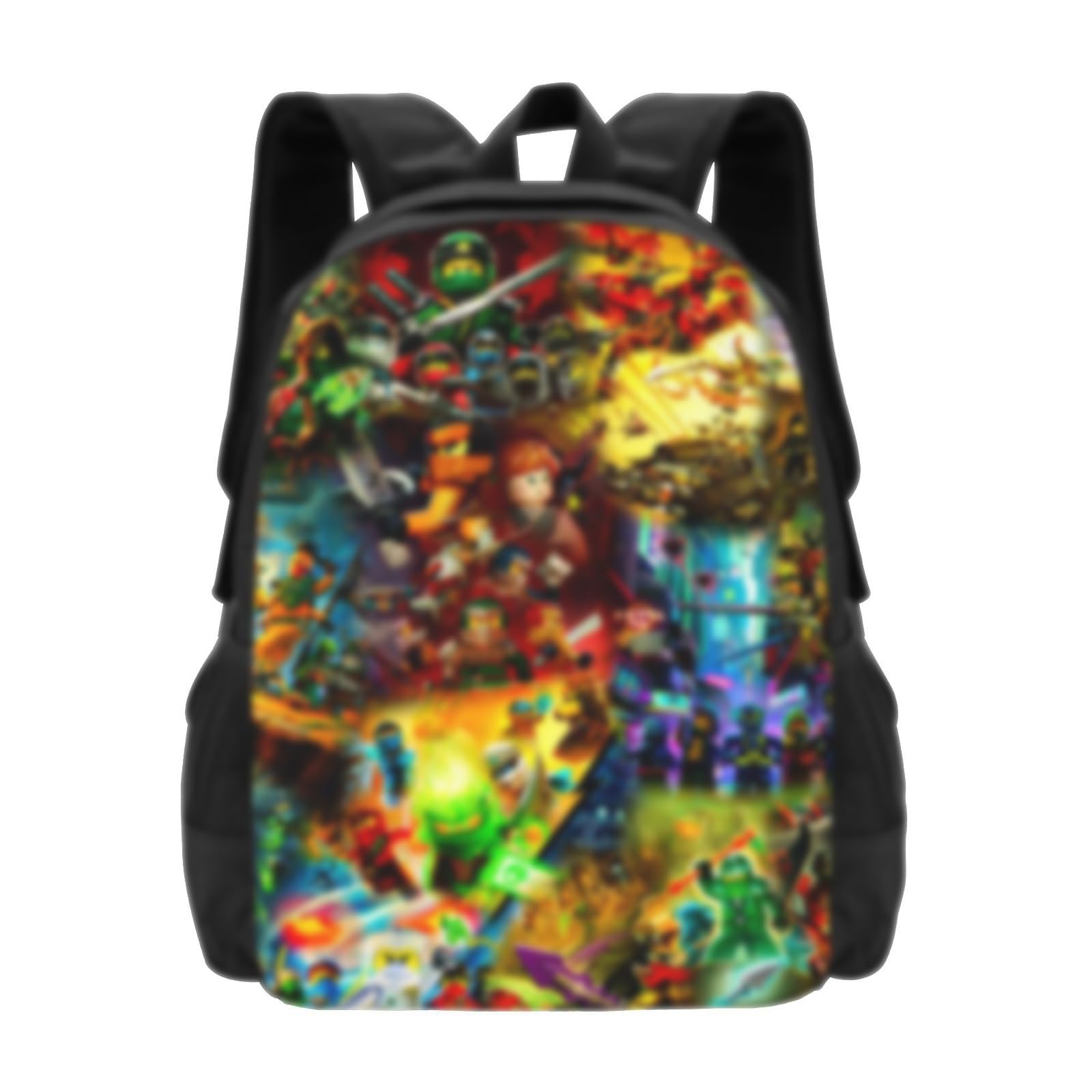 MILX Ninja Cartoon Lightweight Backpack For Hiking Travel Unisex Versatile Durable Daypack With Compartments