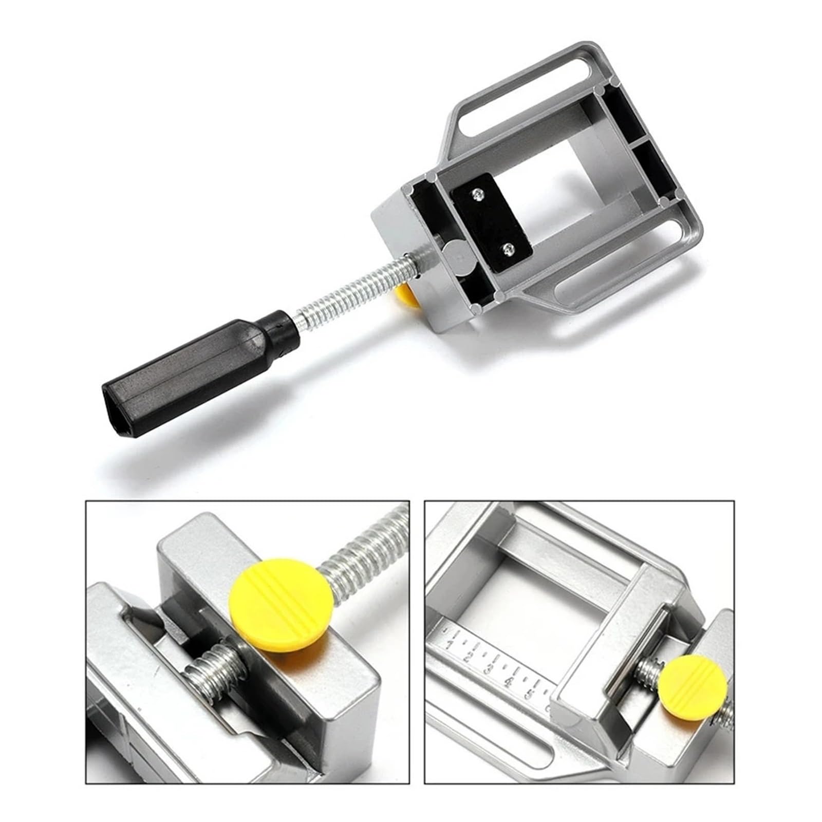 Tornillo De Banco Plano 2,5 Pulgadas, Multifuncional, Aluminio, For Fresado, Tallado Y Carpintería, Herramientas Eléctricas