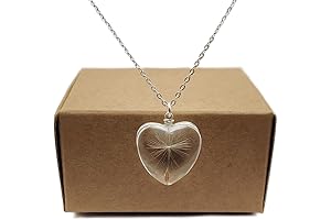 Heartfelt Elegance: Dandelion Make a Wish Silver Necklace