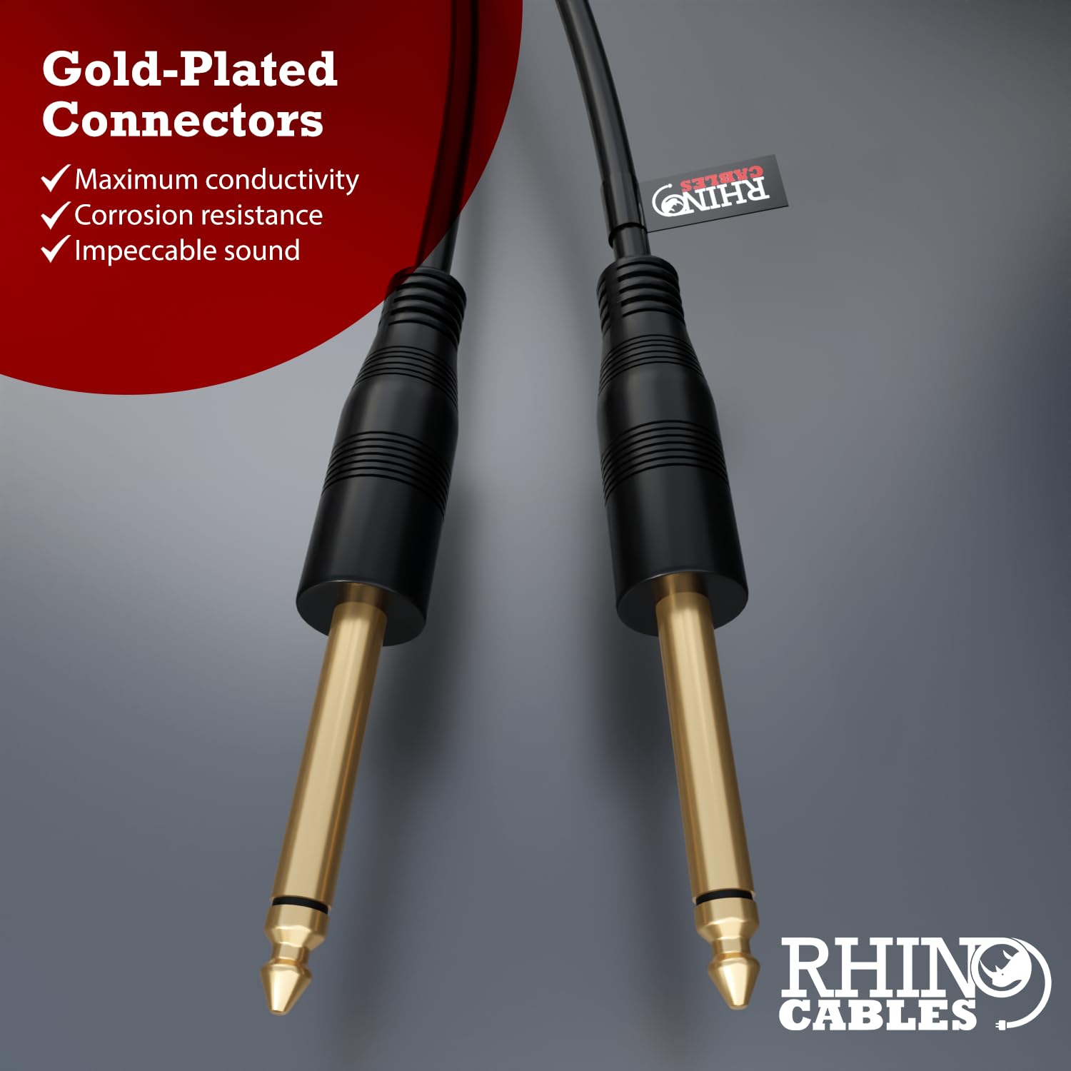 rhinocables - Mono Audio Cable 6.35mm Gold Plated Jack - Image 2