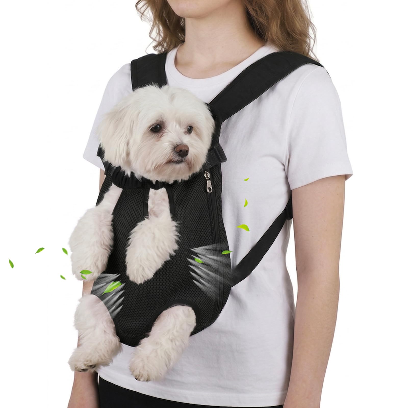Upgraded Dog Carrier Backpack for Small Dogs - Breathable Mesh
