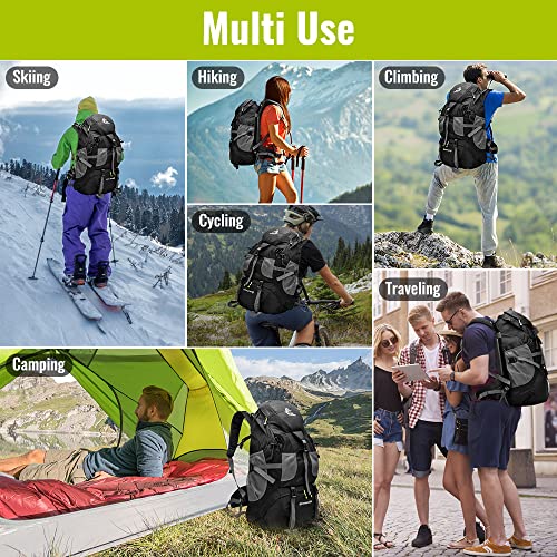 50L Wandelen Rugzak voor Mannen Vrouwen Victop Grote Capaciteit Bergbeklimmen Tas Waterbestendig Trekking Rugzak Reizen Dagpack Lichtgewicht Camping Rugzak met Verstelbare Riemen voor Outdoor Sport - Image 8