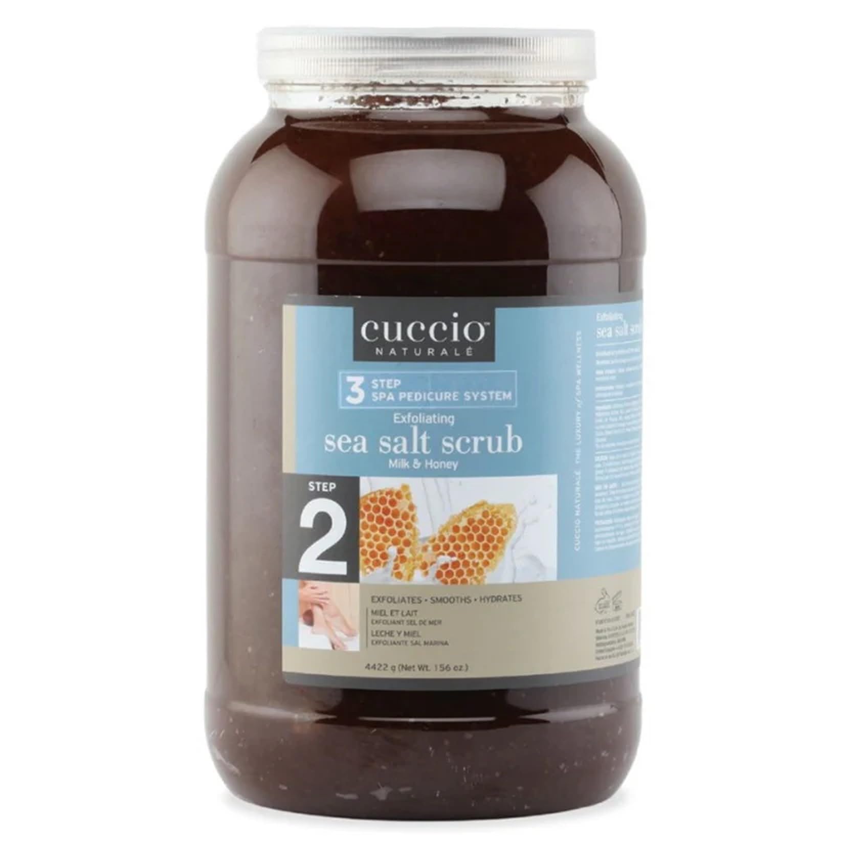 Cuccio Cuccio Sea Salt Scrub - Milk and Honey 120 Oz, 120 Ounce