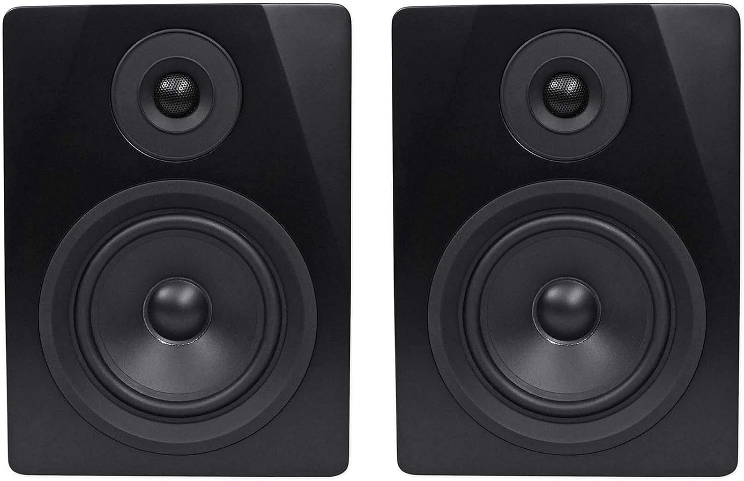RockvilIe APM5B 5.25" 2-Way 250W Active/Powered USB Studio Monitor Speakers Pair Injection Molded Polypropylene Cone Woofer