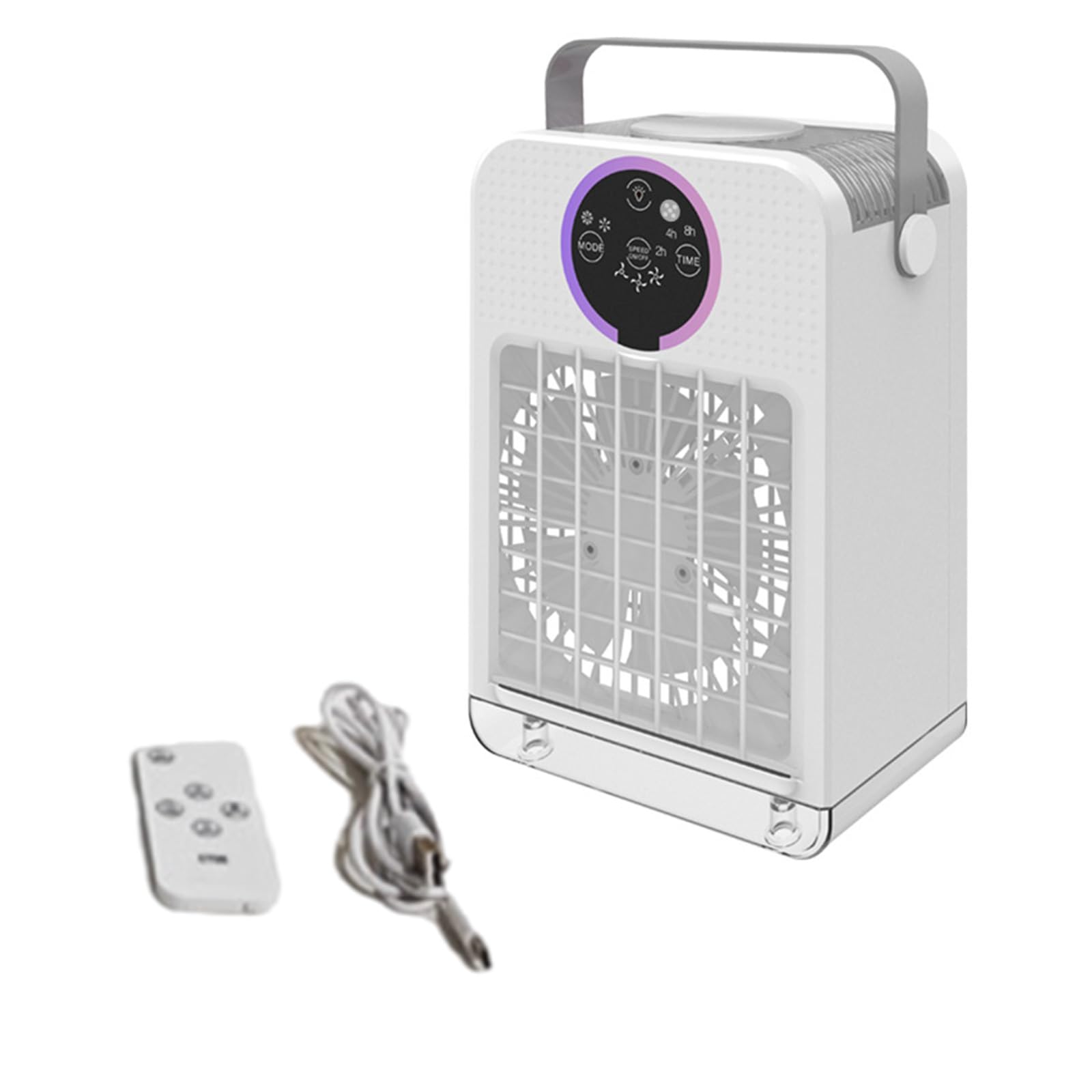 Buxuaaaa Practical Desktop Air Conditioning With 700Ml Water Tanks Usb Operated Evaporative Technology Quiet For Work Bedroom Quiet Air Conditioning Fan