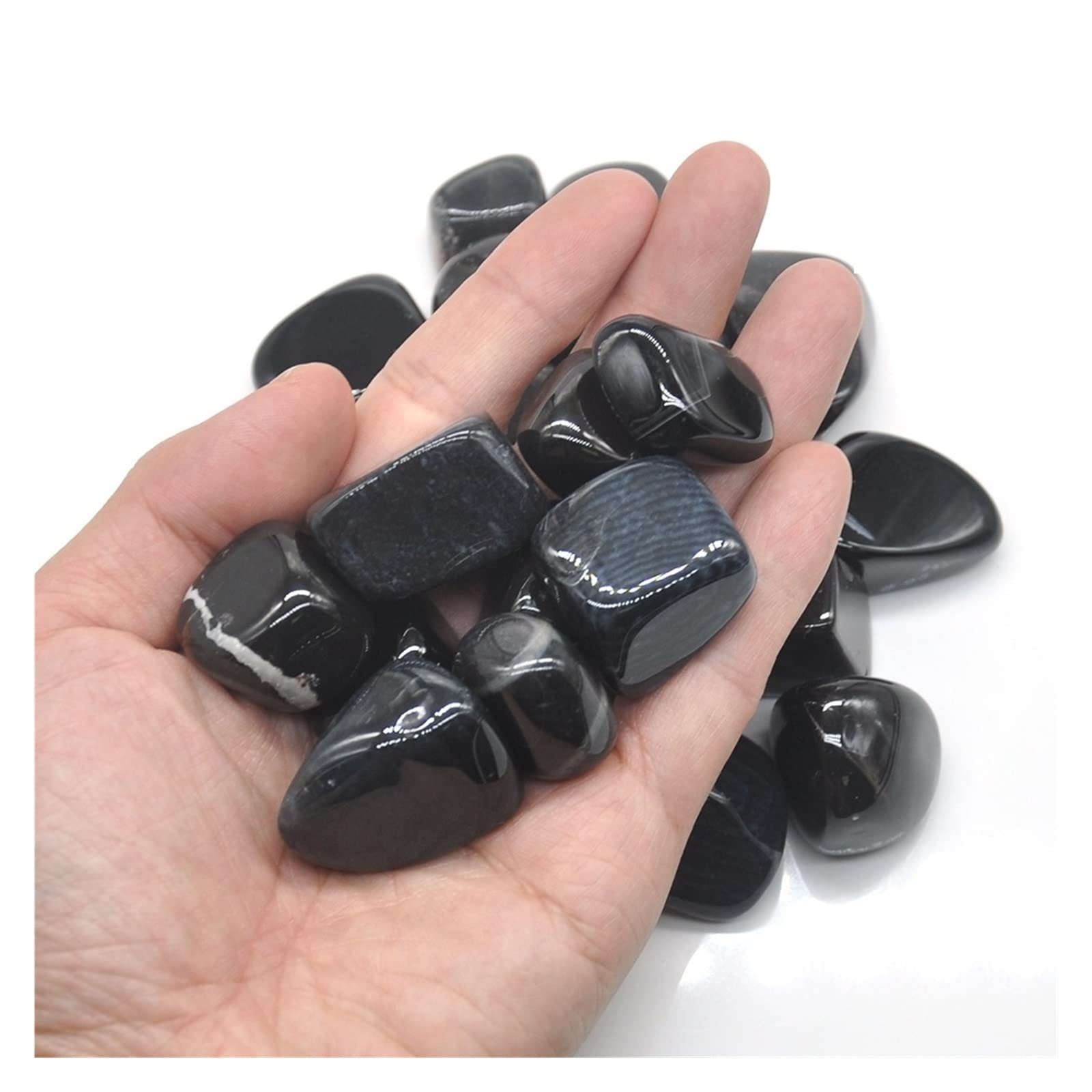 Amazon.co.jp: 天然水晶の原石 黒曜石ナチュラルブラックオニキス