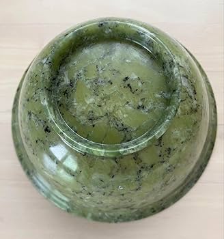 Amazon | ヒスイ 玉石茶碗 原石 碧石 中国翡翠 | ノーブランド品 | 飯碗