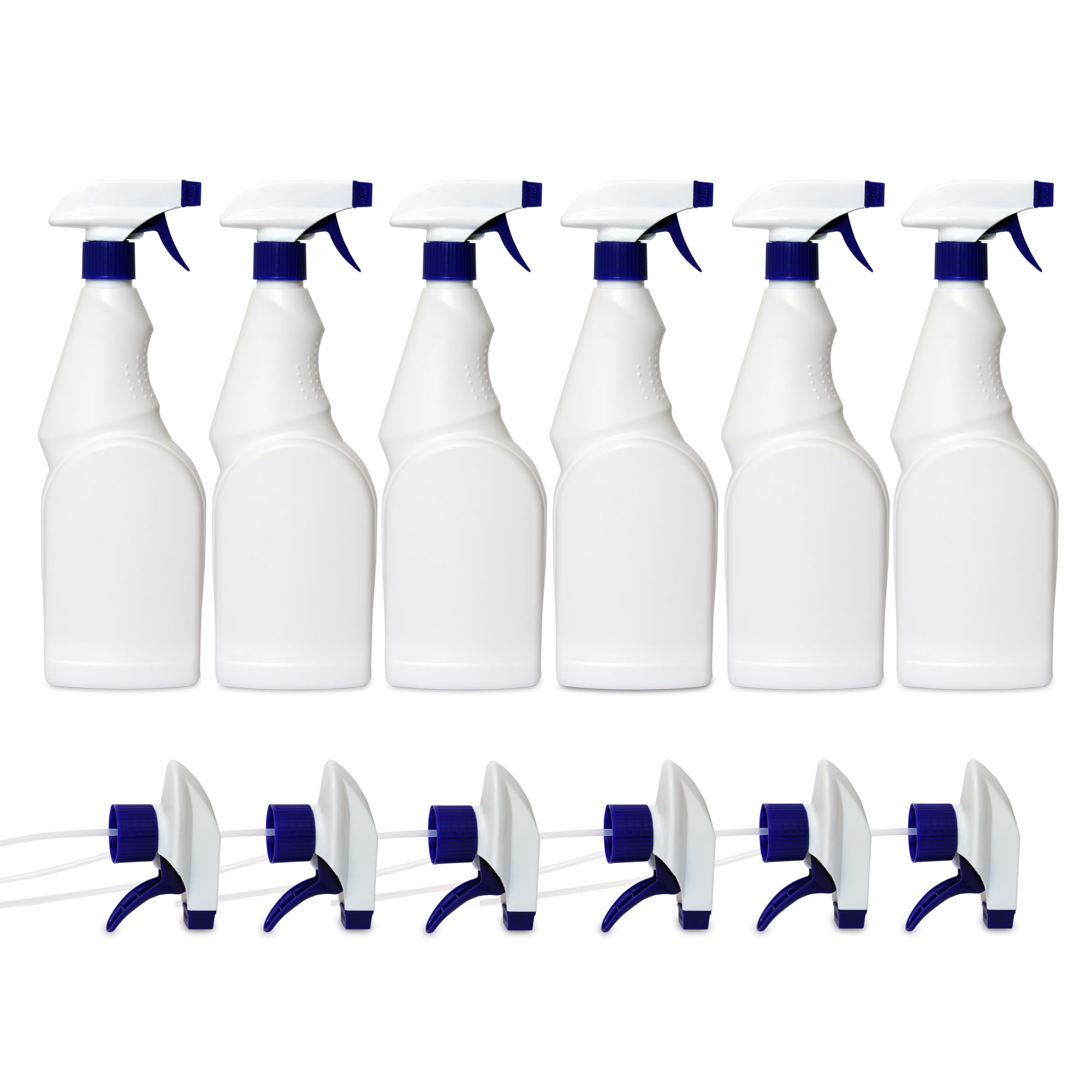 Spray Bottles Mist Empty Plastic Spray Bottles,leak Proof,Adjustable Nozzle,Heavy Duty Refillable Container,HDPE Plastic Bottles,Multipurpose Cleaning Solutions,Cleaning/Gardening/saloons (6)