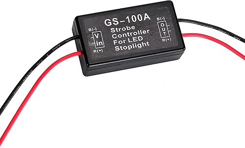 Miniatura 3 de GLOFE Luz de freno, controlador estroboscópico, módulo intermitente, módulo de flash LED para automóviles, motocicletas, autos, camiones, luces de