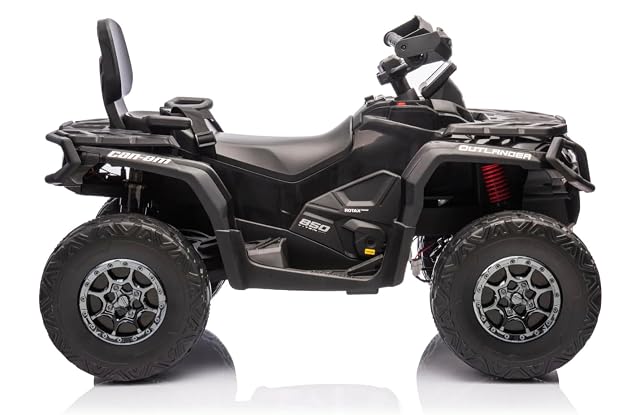 Foto 3 de 8 de FINOOS Quad Eléctrico para Niños 2 Plazas 24V, Can-Am Outlander, Coche Eléctrico para Niños, 4x4, Luces LED