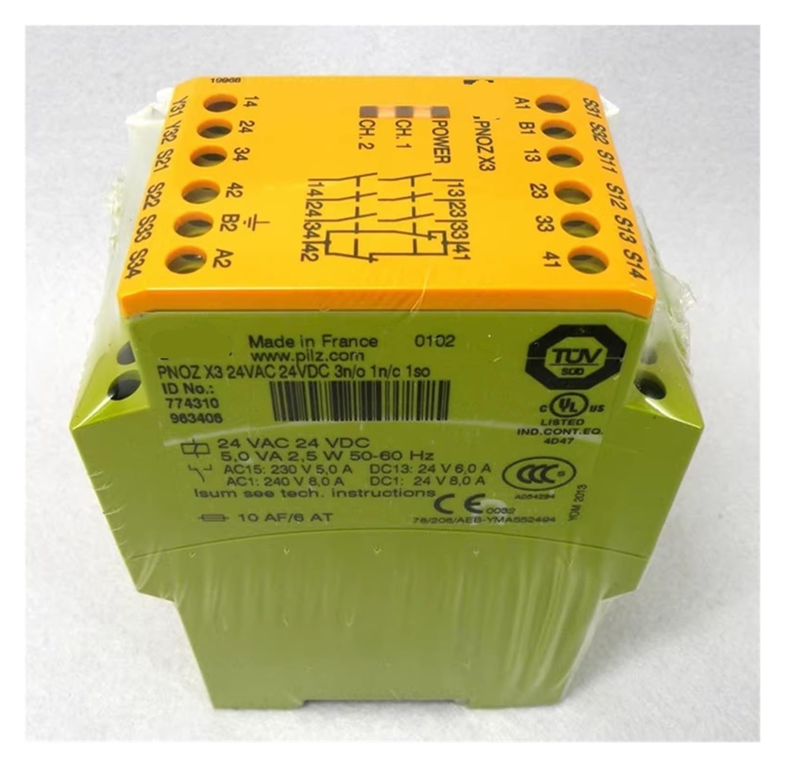 JFQOWCMP X6 24VAC/DC 3n/o 774729 Relay