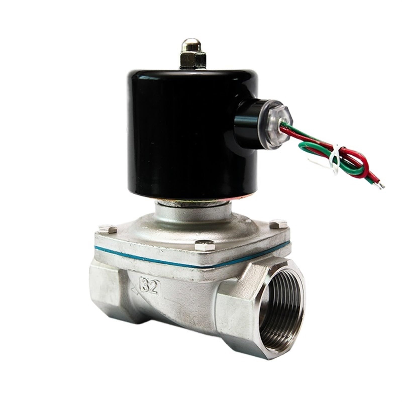Électrovanne 1-1/4 pouce NPT 240VAC NBR en acier inoxydable pour l'eau et le gaz