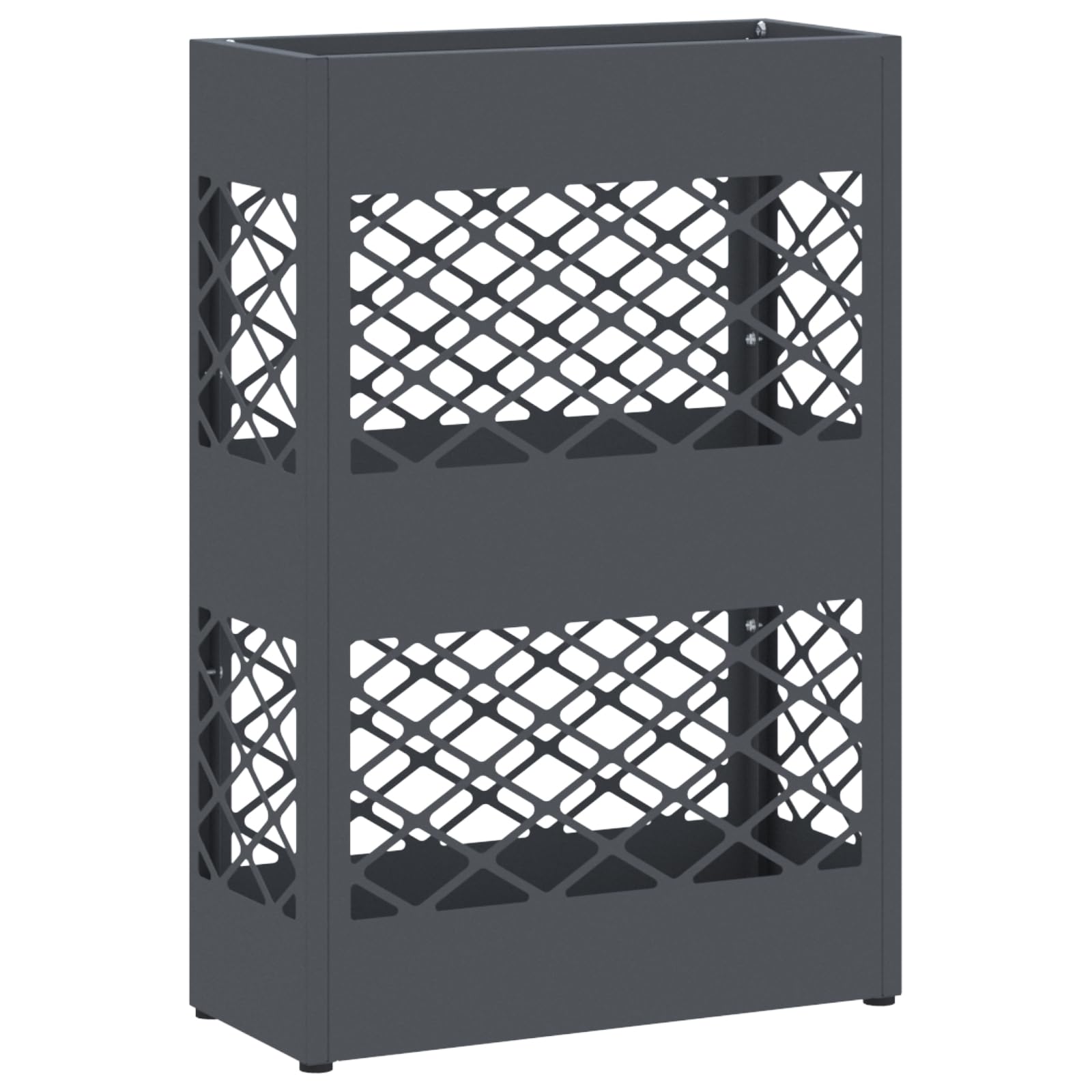 vidaXL Umbrella Stand Anthracite Metal Medium Umbrella Stand