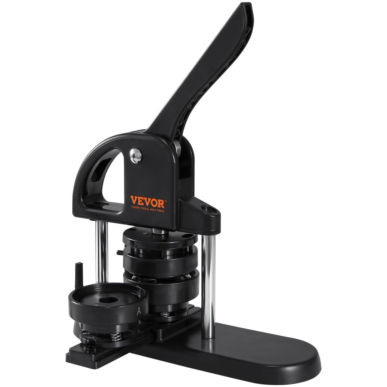 Button Maker, 1/1.25/2.28 inch(25/32/58mm) 3-IN-1 Pin Maker, with 300pcs Button Parts, Button Maker Machine with Panda Magic Book, Ergonomic Arc Handle Punch Press Kit, For Children DIY Gifts