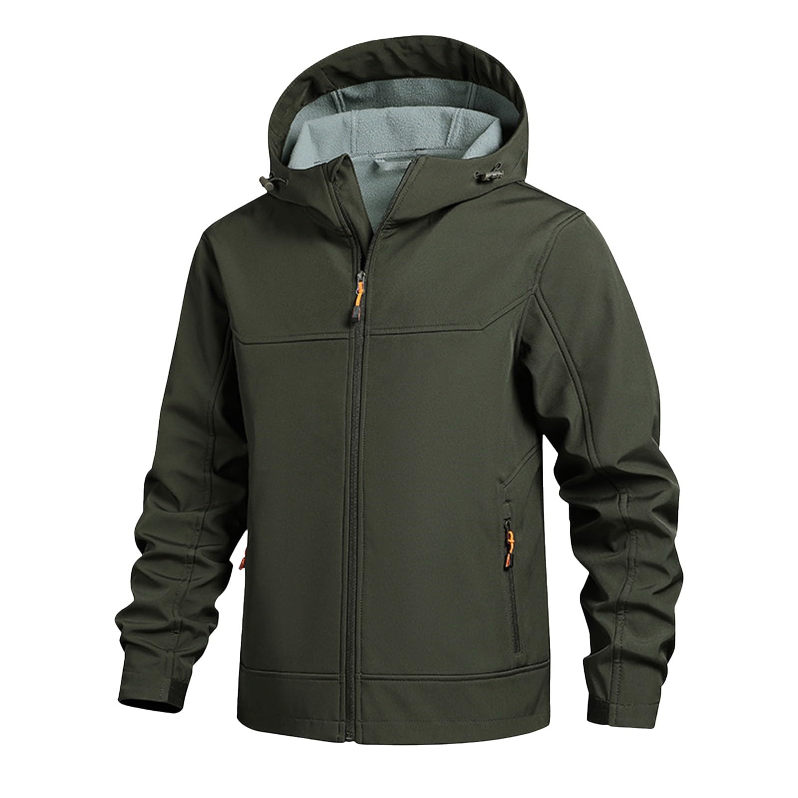 Generisch Chubasquero para hombre, chaqueta de exterior, impermeable y funcional, práctica chaqueta softshell multifunción, chaqueta de senderismo Anorak para hombre, chaqueta de trekking con