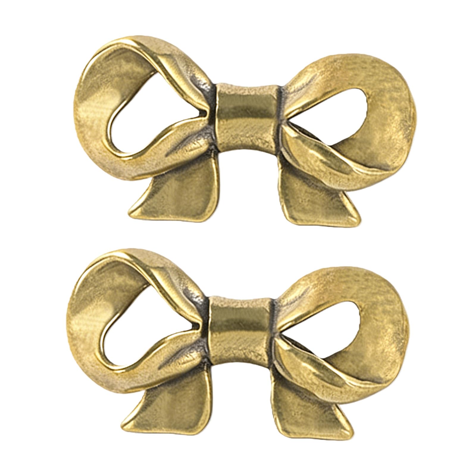 Kaeltsyn Aged Color Brass Dressers Knob Unique Kitchen Cabinet Door Handle Wardrobe Pulls Bowknot Shape Drawer Furniture Hardware Furniture Handles And For Dressers Modern