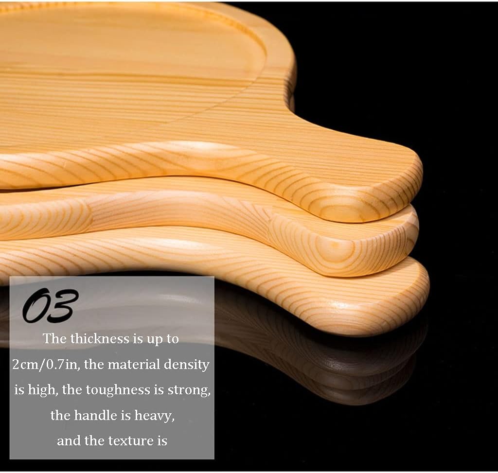 Pizza Tray Serving Tray Cheese Pizza Paddle Great for Cheese Board Platter Charcuterie Board(35X30X2CM)