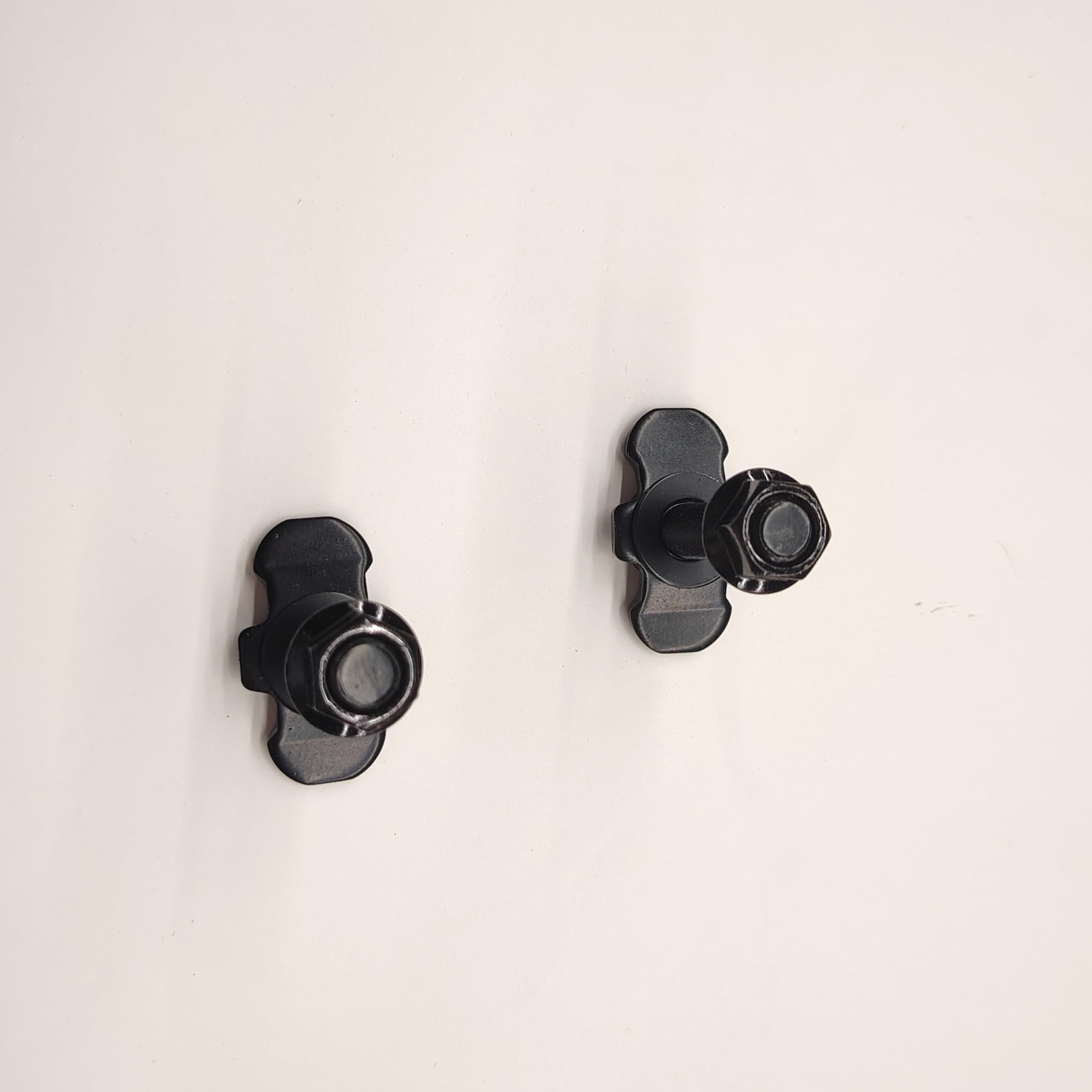 Schraubfitting Airlineschiene, 6 Stück M10x45 Endbeschlag Single | Airlineschiene Fitting Zurrschiene Zubehör Schwarz | Endfitting für Zurrschienen, 500 daN für Wohnmobil & Anhänger, Ladungssicherung