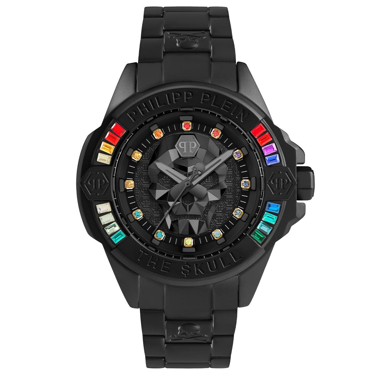 Philipp Plein Men's Black Genderless Skull Watch - One Size - Accessories