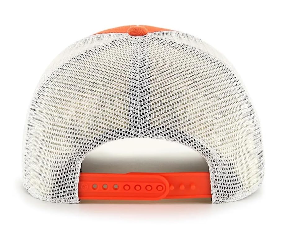 Gorra Trucker Malla Ajustable Logo Bordado Naranja/Blanco miniatura 6
